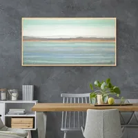 Long Landscape Framed Canvas Art Print