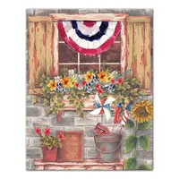 American Window Canvas Art Print