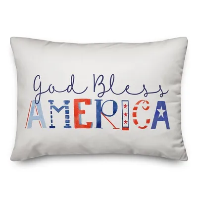 God Bless America Indoor/Outdoor Pillow