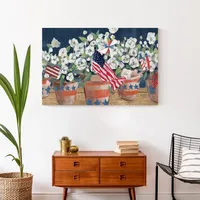 Patriotic Terracotta Pots Canvas Art Print