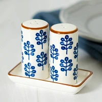 Blue Bonnet Ceramic Salt & Pepper Shaker Set