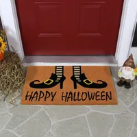 Happy Halloween Witch Feet Doormat