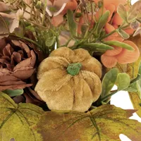 Harvest Floral and Pumpkin Arrangement