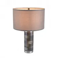 Mango Wood Cylinder Table Lamp