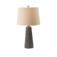 Gray Speckled Stone Table Lamp