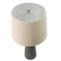 Gray Speckled Stone Table Lamp