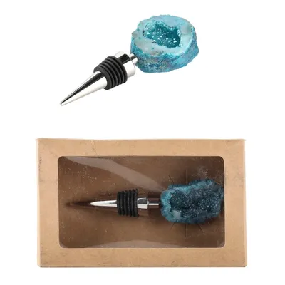 Turquoise Geode Bottle Stopper