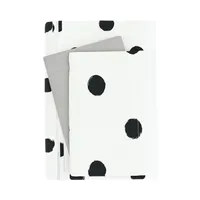 White Dotted Reversible 2-pc. Twin Duvet Cover Set