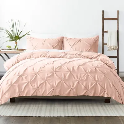 Blush Pinched 2-pc. Twin Duvet Cover Set