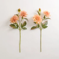 Pink Dahlia Sprays, Set of 2