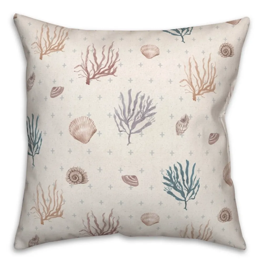 Apo Coral Outdoor Throw Pillow