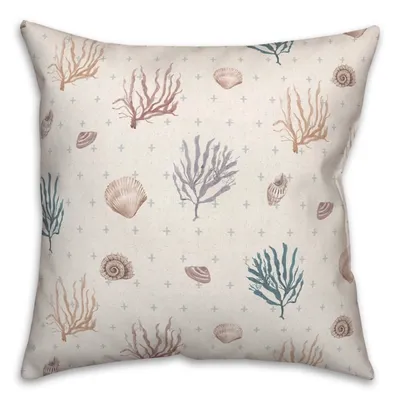 Apo Coral Outdoor Throw Pillow