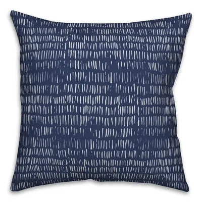 Indigo Thatch Outdoor Throw Pillow