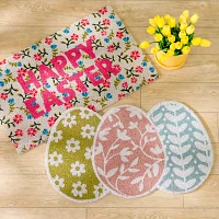 Floral Eggs Coir Doormat