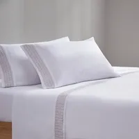 Elegant Geo Hem Microfiber 4-pc. King Sheet Set