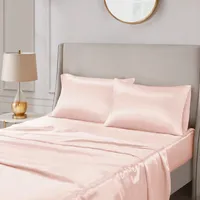 Blush Satin Standard 2-pc. Pillow Case Set