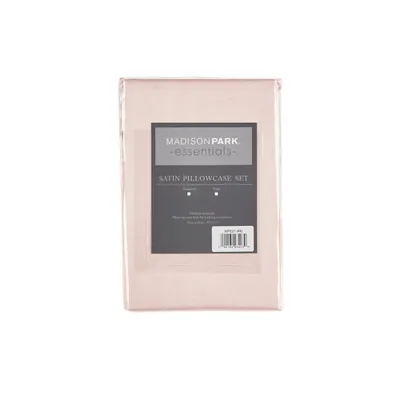Blush Satin Standard 2-pc. Pillow Case Set