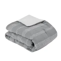 Gray Jacquard 5-pc. California King Comforter Set