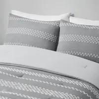 Gray Jacquard 5-pc. California King Comforter Set