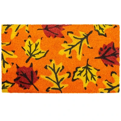 Orange Fall Botanical Doormat
