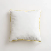 Yellow Bunny Tail Hooked Throw Pillow