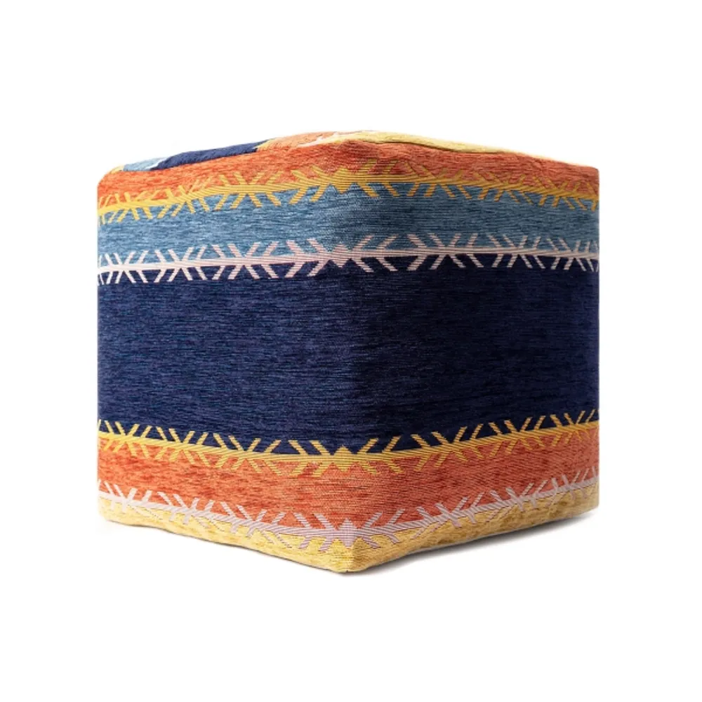 Boho Turkish Stripe Ultra-Soft Pouf