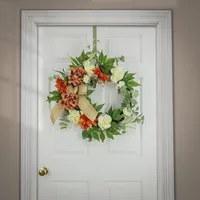 Hydrangeas and Roses Harvest Wreath