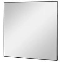 Matte Black Metal Square Framed Mirror