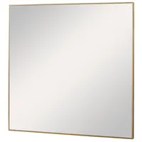 Brushed Gold Metal Square Framed Mirror