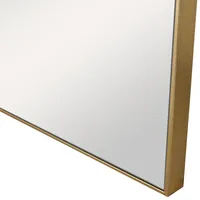 Brushed Gold Metal Square Framed Mirror