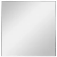 Brushed Silver Metal Square Framed Mirror