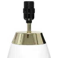 White and Metallic Gold 4-Touch Table Lamp