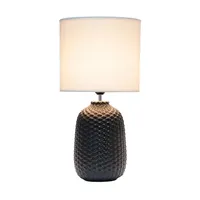 Purled Ceramic Table Lamp