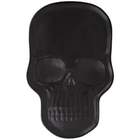 Matte Black Skull Ceramic Serving Platter