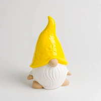 Yellow Gnome Outdoor Statue