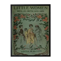 Vintage Little Women Book Cover Framed Wall Art
