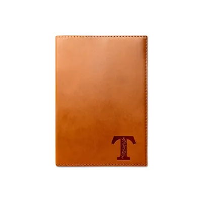 Rawhide Faux Leather Floral Monogram T Journal