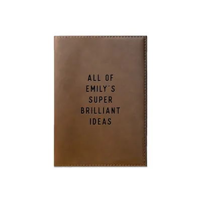 Personalized Faux Leather Ideas Journal