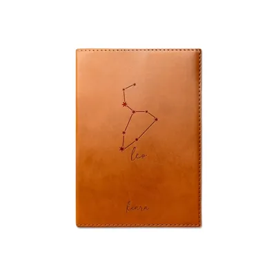 Personalized Rawhide Faux Leather Leo Journal