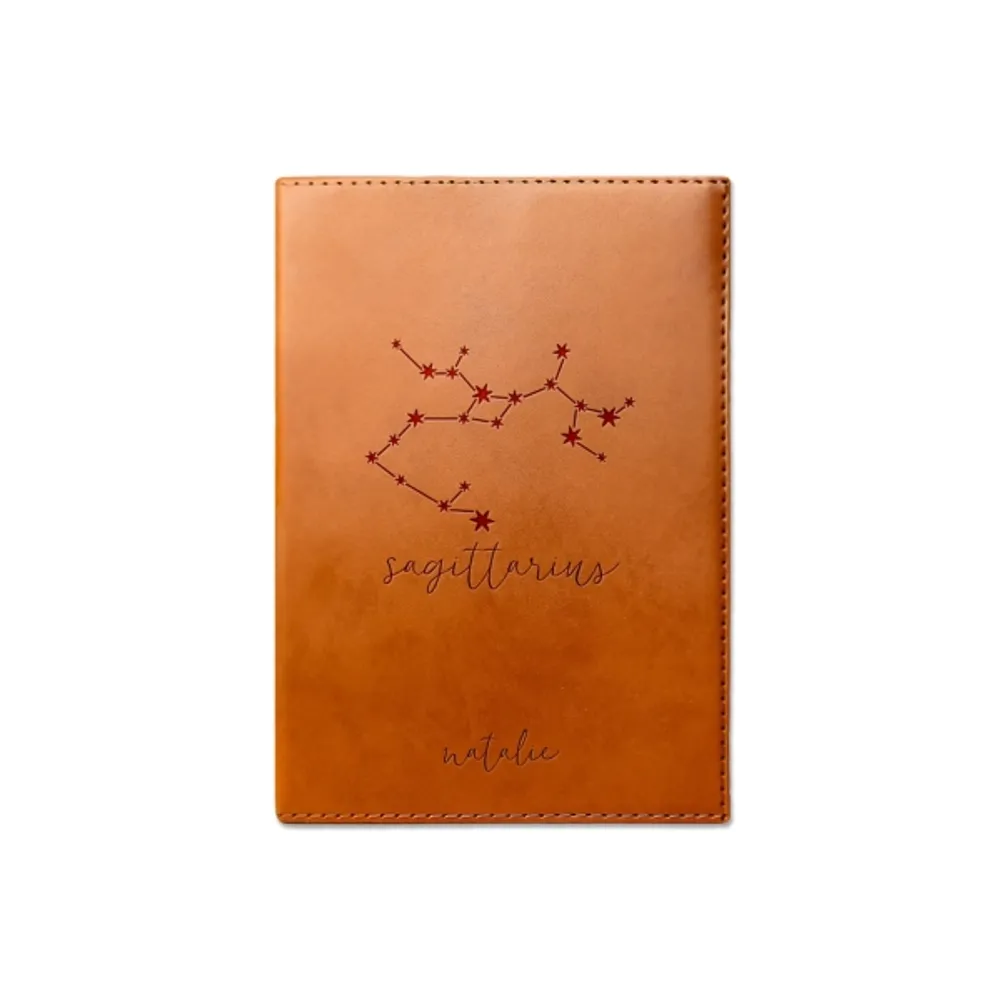 Personalized Rawhide Leather Sagittarius Journal