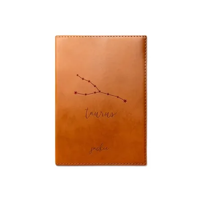 Personalized Rawhide Faux Leather Taurus Journal