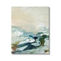 Modern Beach Waves Canvas Art Print, 30x40 in.