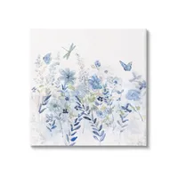 Delicate Blue Garden Canvas Art Print, 30x30 in.
