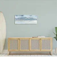 Cloudy Ocean Waves Canvas Art Print, 40x17 in.