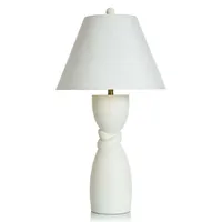 Cream Twisted Base Table Lamp