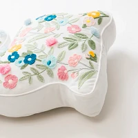 Floral Bunny Shaped Pillow