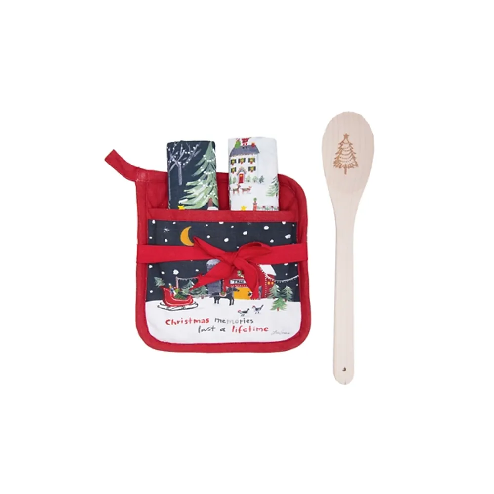 Christmas Memories 4-pc. Potholder and Towel Set