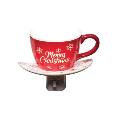 Merry Christmas Teacup Nightlight