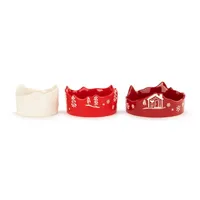 Cozy Lodge Christmas Bowls, Set of 3