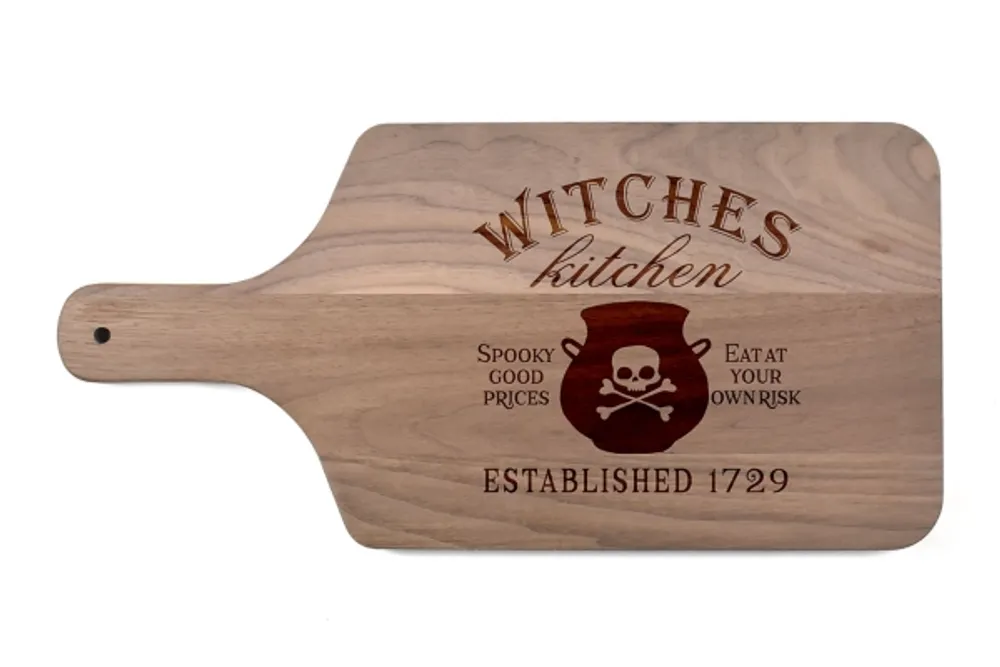 Walnut Witches Kitchen Halloween Cutting Board